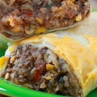 Bean & Cheese · Our delicious homemade beans and rice with chihuahua cheese, wrapped in a flour tortilla fro...