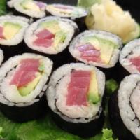 'Cado Roll · Cooked, gluten free. Choose between shrimp, tuna, salmon, or snow crab & paired with organic...
