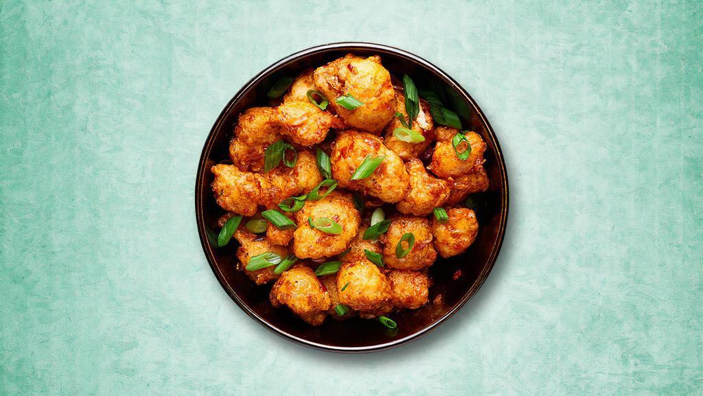 Firecracker Cauliflower  · A delicious crisp fried appetizer made with cauliflower flowerets, spices and herbs.