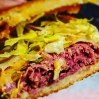 T'S Corn Beef Special · Hoagie, Swiss cheese, horseradish pickles, onions, deli dressing, thousand island dressing.
