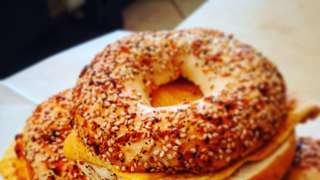 Bagel · With cream cheese.