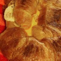 Croissant · With cream cheese.