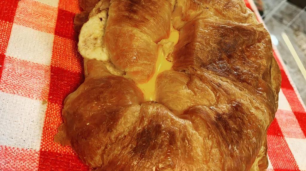 Croissant · With cream cheese.