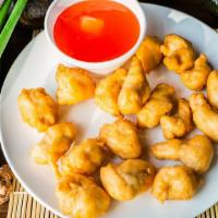 Lunch Sweet & Sour Chicken · Batter coated chicken cubes deep fried. And served with a sweet and sour sauce on the side