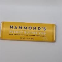 Hammond’S Peanut Butter Cup · This gourmet chocolate bar provides a rich experience that blends dark chocolate with bits o...