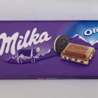 Milka Bar Oreo · If how tasty chocolate is, is based on how happy the cow is, Milka must have the happiest co...