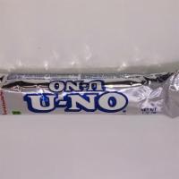 U-No · U-NO® is a smooth rich milk chocolate bar with a truffle-like center covered in milk chocola...