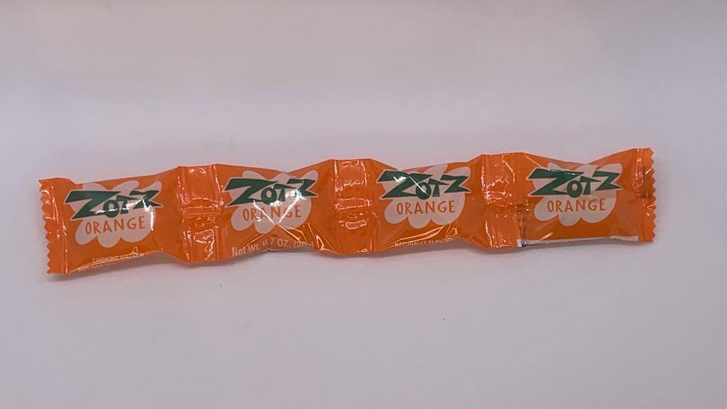 Zotz Orange · Fizzy sour candy.