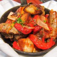 Sausage & Peppers · Gluten-free. Choose spicy or mild Italian sausage and peppers; onions and potatoes.