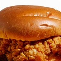 Papas Famous Fried Chicken Sandwich · Classic or Spicy   Sauce and pickles