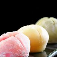 Mochi Ice Cream (2Pcs) · Choice of Flavor: Green Tea, Strawberry, and Mango