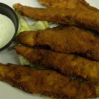 Chicken Tenders · served with ranch or BBQ dipping sauce