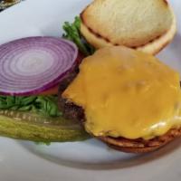 All American Burger · our juicy 1/2 lb. Angus burger served with american cheese, lettuce, tomato, & onion
*Served...