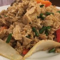 Basil Fried Rice
 · Basil, egg, onions, green beans, mushrooms, and bell peppers with basil sauce.