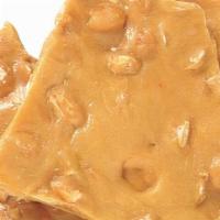 Peanut Brittle · Ingredients: Sugar, Peanuts, Corn, Syrup, Palm Kernel Oil (With Citric Acid Added For Freshn...