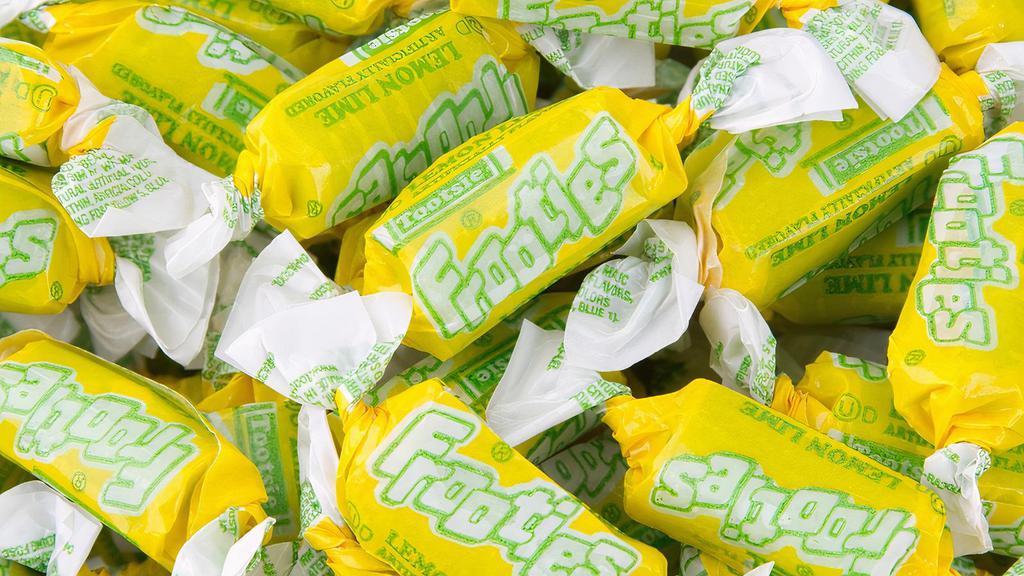 Tootsie Roll Lemon Lime Frooties · Soft chewy lemon-lime candy Individually wrapped gluten-free candy.