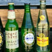 Craft Sodas · Boylan’s Ginger Ale, Boylan’s Root Beer, Maine Root Ginger Brew, Topo Chico.