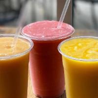 Fruit Smoothie · These non-dairy smoothies are delicious and refreshing. made with pureed fruit. no artificia...