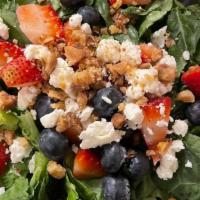 Berry Salad · Blueberries, strawberries, spinach, feta, bacon, and glazed walnuts

Suggest balsamic vinega...