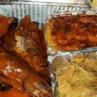 Rib Dinner 1/2 Rack · YOUR CHOICE OF TWO SIDES & CORNBREAD
