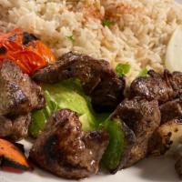 Shish Kabob Dinner · Charbroiled tender meat