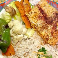 Atlantic Salmon · Grilled Salmon with natural herbs and spices