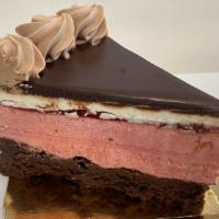 Torte | Chocolate Raspberry (Gluten Free) | New · Flourless chocolate cake, raspberry mousse, raspberry jam, vanilla buttercream and chocolate...