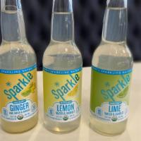 Sparkle  · Sparkle sparkling water
Locally made in Wisconsin
Just water and bubbles
3 flavors: Lemon, L...