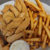 Catfish Dinner · Two pieces of grilled or deep-fried catfish fillet served with tartar sauce
Please add fried...