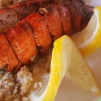 Japanese Hibachi Lobster Tail (1 Tail) · fresh, made to order —— hibachi lobster tail :) 
**Consuming raw or undercooked meats, poult...