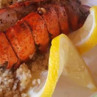 Japanese Teriyaki Lobster Tail (1 Tail) · fresh, made to order —— lobster tail teriyaki :) 
**Consuming raw or undercooked meats, poul...