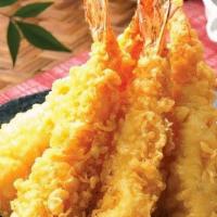 Shrimp Tempura Appetizer (5Pcs) · Japanese dish made with fresh shrimp dipped in tempura batter and deep-fried until perfectly...