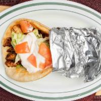 Chicken Gyro · Lettuce, tomato, and homemade sauce.