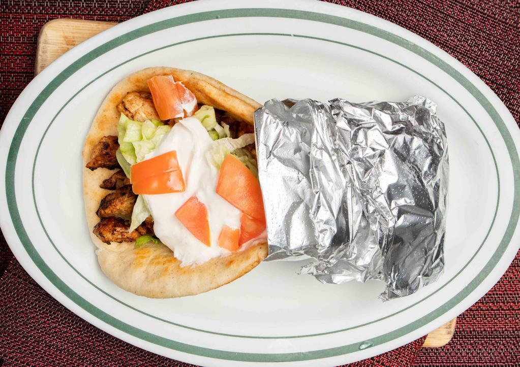 Chicken Gyro · Lettuce, tomato and homemade sauce.
