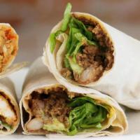 Chicken & Cheese Wrap · Sauteed chicken, mozzarella cheese, onions, tomatoes and green peppers.