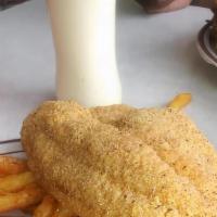 Catfish Dinner · Includes Soup or Salad & Bread
