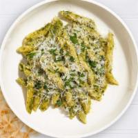 Pesto · Basil, Pine Nuts, Garlic, EVOO, Parmesan