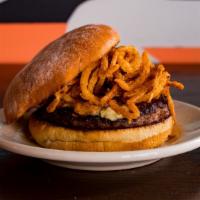#2 Amish Blue · Grass-fed Beef, Chili-Rubbed Onion Strings, Amish Blue, Spicy Chipotle Ketchup

These items ...