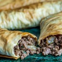 Beef Borek · phyllo sheets filled with seasoned chopped beef