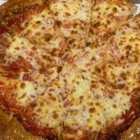 1 Medium Chicago Style Pizza · Double baked pizza covered in butter and cheese flavored crust with any six toppings.