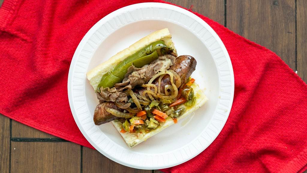 Italian Beef & Sausage Combo · Grilled onions and sweet peppers.