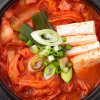 Kimchi Stew · Kimchi Stew with rice & Choice of beef or pork
