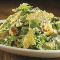 Caesar · Romaine lettuce, croutons, parmesan crisps, and creamy anchovy dressing.