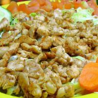 Chicken Or Shrimp Salad · Lettuce, grilled chicken or shrimp, carrots, tomato, and cheese.