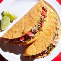 Crunchy 12 Pack · HARD CORN TORTILLA, CHOICE OF PROTEIN, LETTUCE, CHEESE, TOMATO