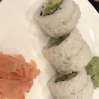 W Roll- Tuna · Raw - avocado, cream cheese, cucumber, carrot inside sesame seeds and masago outside (substi...