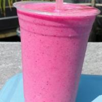 Pink Dragon Smoothie · This beautiful smoothies is backed by a great flavor personality. Made with dragon fruit, pi...