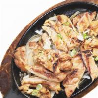 Chicken Bulgogi · Thinly sliced marinated chicken leg meat with vegetables.