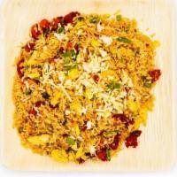 Chicken Fried Rice · Fried rice made w/ extra long grain basmathi rice sauteed w/ carrots, beans, eggs, chicken &...