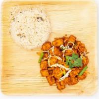 Chilli Paneer · Spiced & battered cheese pieces cooked w/ capsicum, onion & special chilli sauce, topped w/ ...